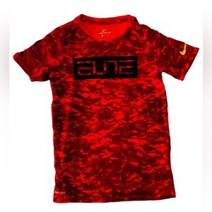 Nike dri-fit Elite shirt / red tech camo / boy’s size medium